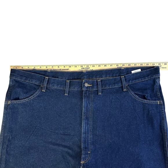 Rustler Wrangler Jeans Mens 48x30 Regular Fit Straight Leg Heavyweight Denim New - Picture 3 of 8